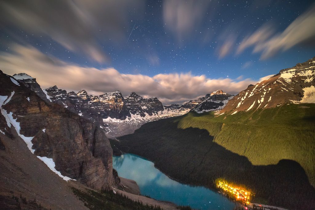2x3, Alberta, Astrophotography, Canada, Canadian Rockies, Lake, Landscape, Milkyway, Moraine Lake, Mountain, Night, Stars